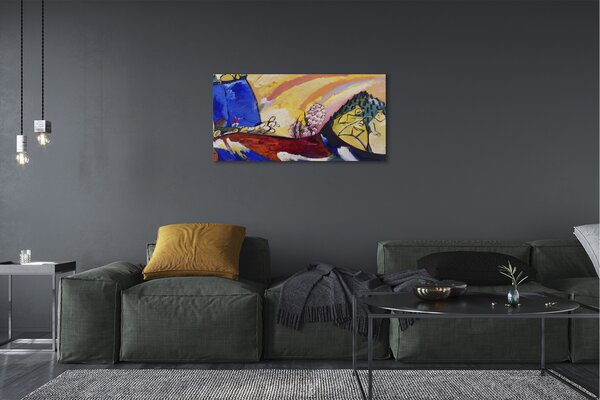 Obraz canvas Painting with Troika - Wassily Kandinsky 100x50 cm
