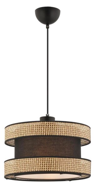 Závesný luster HALO na lanku 1xE27/60W/230V hnedá/béžová
