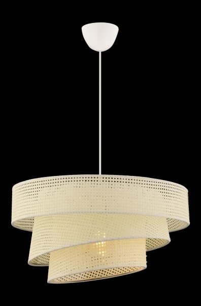 Luster na lanku COUPER 1xE27/60W/230V biela