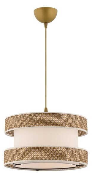Závesný luster HALO 1xE27/60W/230V krémová/béžová