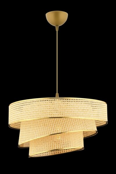 Závesný luster na lanku COUPER 1xE27/60W/230V béžová/zlatá