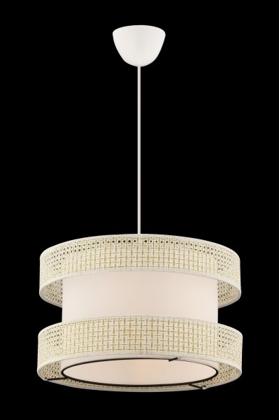 Luster na lanku HALO 1xE27/60W/230V krémový