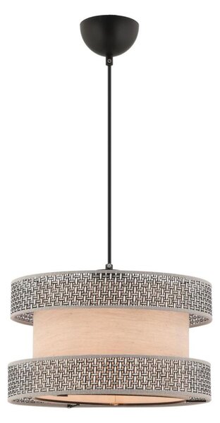 Závesný luster HALO na lanku 1xE27/60W/230V, béžovo-šedý