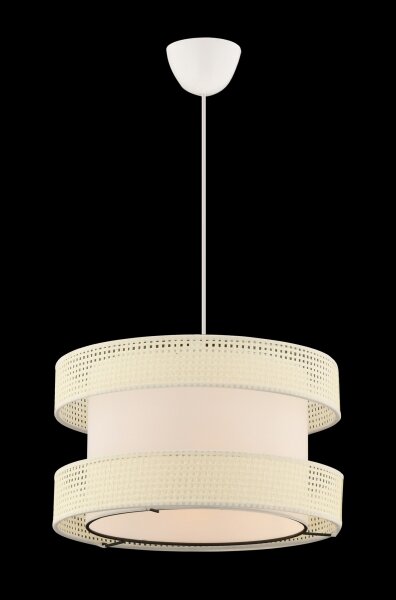 Závesný luster HALO na lanku 1xE27/60W/230V krémový