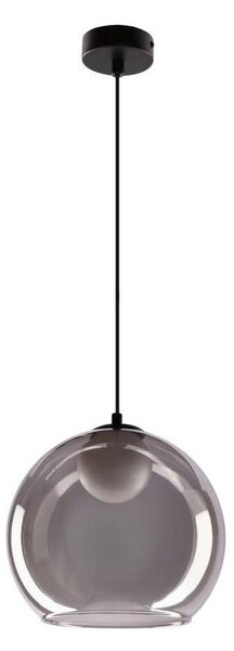 Luster na lanku BRIN 1xG9/15W/230V dymovo čierny