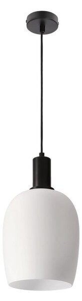 Závesné svietidlo na lanku WOLKEN 1xE27/40W/230V biela/čierna
