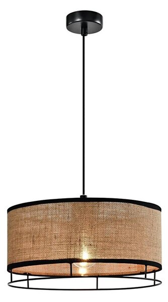 Závesný luster na lanku ARDI 1xE27/40W/230V hnedá/čierna