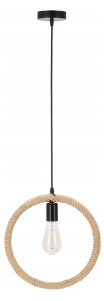 Luster na lanku KOLO 1xE27/40W/230V béžová/čierna