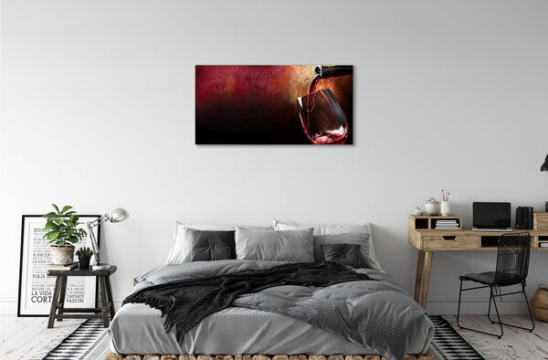 Obraz canvas červené víno 100x50 cm