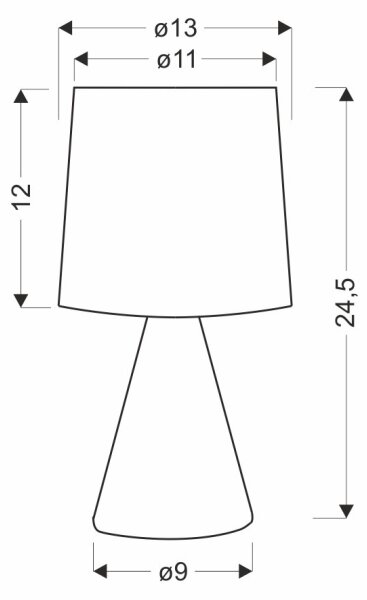 Stolová lampa SATTI 1xE14/40W/230V zelená