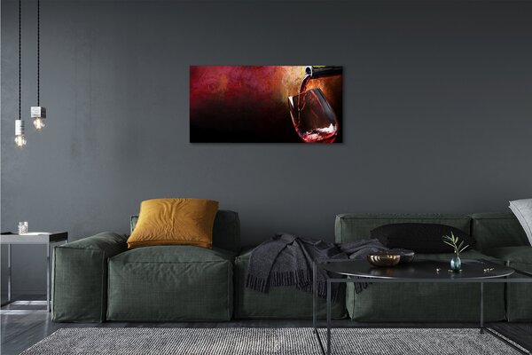 Obraz canvas červené víno 100x50 cm