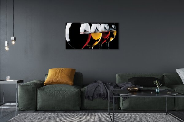 Obraz canvas Okuliare čierne pozadie 100x50 cm