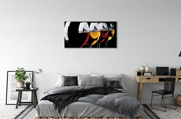 Obraz canvas Okuliare čierne pozadie 100x50 cm
