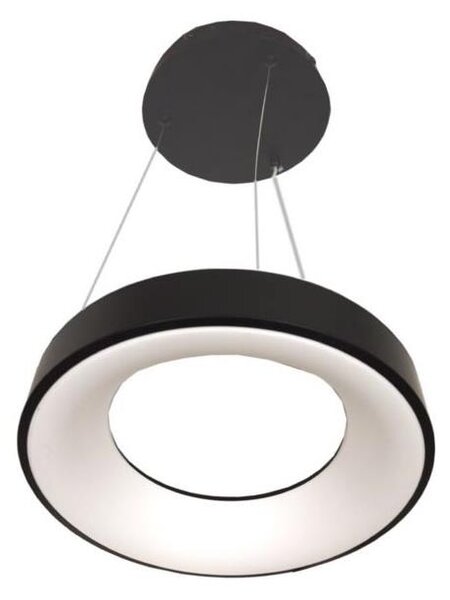 LED závesné svietidlo na lanku DRAX LED/32W/230V 4000K pr. 38 cm čierna