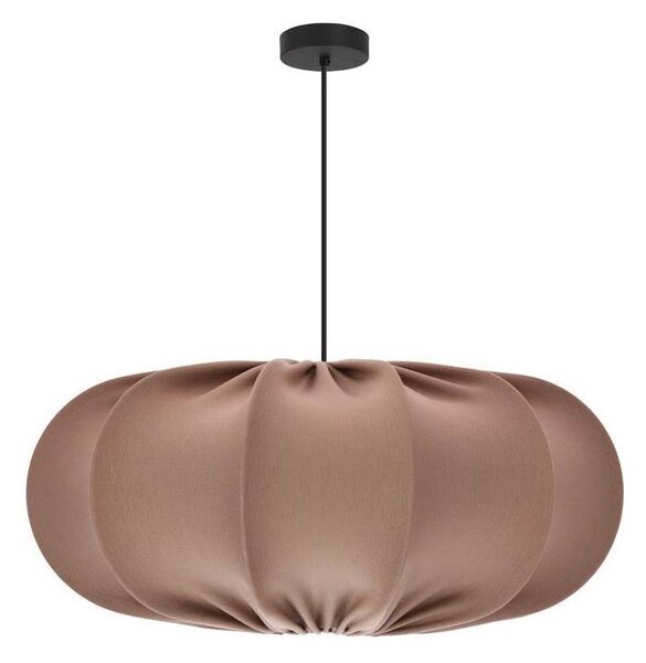 Závesný luster CAFEE na lanku, 1xE27/40W/230V, priemer 52 cm, hnedý