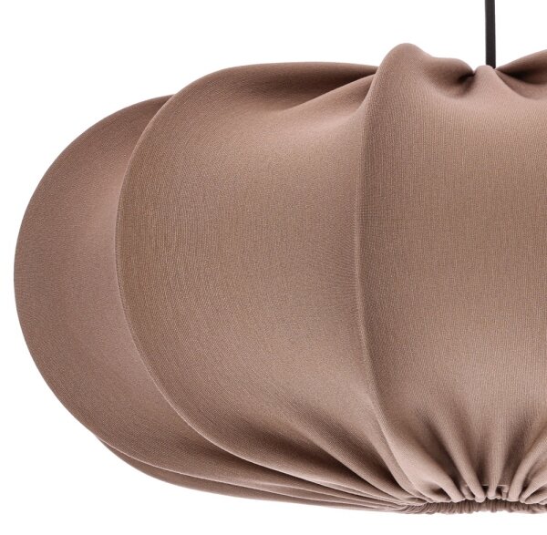 Závesný luster CAFEE na lanku, 1xE27/40W/230V, priemer 52 cm, hnedý