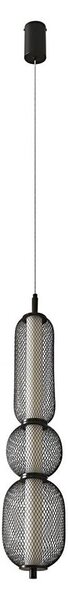 LED luster na lanku PUMA LED/15W/230V pr. 14 cm čierna