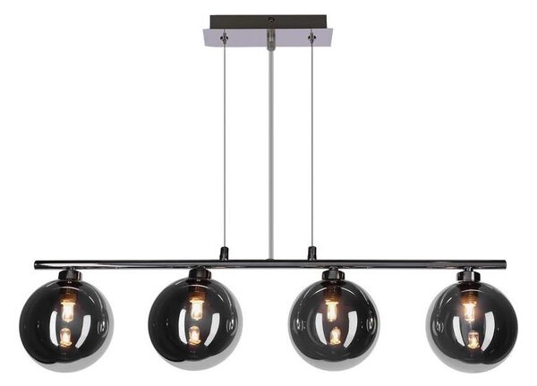 Závesný luster SOMUL na lanku 4xG9/20W/230V dymovo čierny