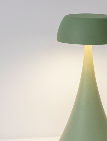 Vonkajšia stolová lampa Ycro olivová 2 W