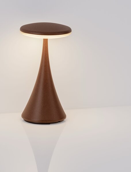 Vonkajšia stolová lampa Elbo kortenová 2 W