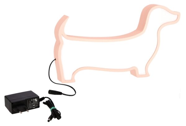 LED detská stolová lampa DOG LED/12W/230V ružová