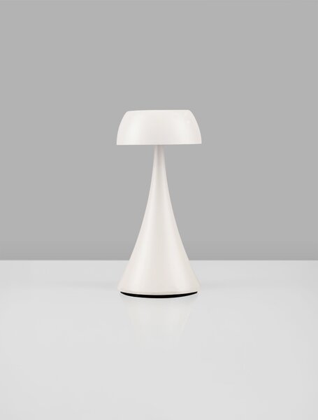 Vonkajšia stolová lampa Ycro pieskovo biela 2 W