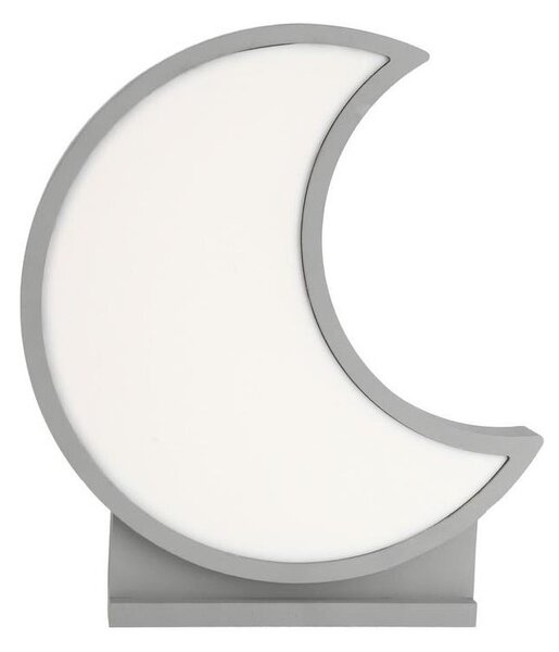 LED Detská stolná lampa MOON LED/12W/230V sivá