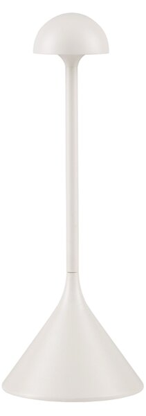 Vonkajšia stolová lampa Dalt pieskovo biela 1 W
