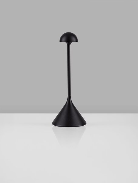 Vonkajšia stolová lampa Dalt pieskovo čierna 1 W
