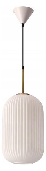 Závesný luster na lanku CRESTO 1xE27/40W/230V biela/zlatá
