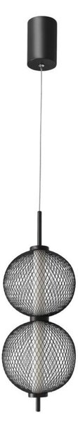 LED luster na lanku PUMA LED/10W/230V priemer 14 cm čierny