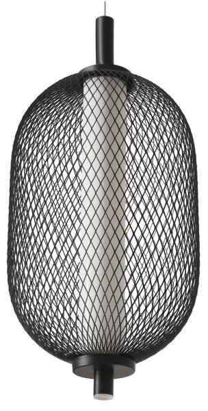 LED závesné svietidlo na lanku PUMA LED/10W/230V pr. 15 cm čierne