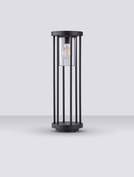 Vonkajšia stojaca lampa Elysium pieskovo čierna 12 W (9030153)