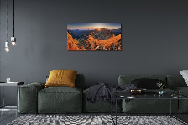 Obraz canvas horské slnko 100x50 cm