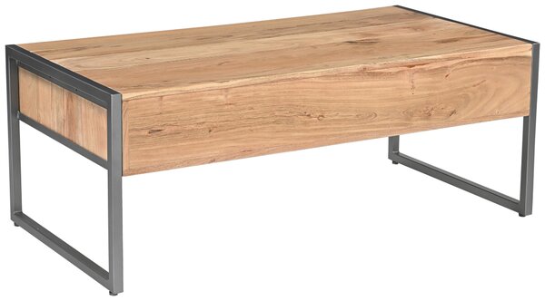 KONFERENČNÝ STOLÍK, prírodná farba, drevo, kov, 120/60/45 cm Livetastic - Stolíky do obývačky, Online Only