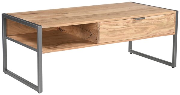 KONFERENČNÝ STOLÍK, prírodná farba, drevo, kov, 120/60/45 cm Livetastic - Stolíky do obývačky, Online Only