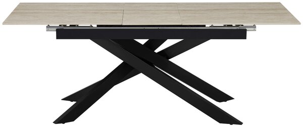 JEDÁLENSKÝ STÔL, čierna, béžová, 200/90/76 cm MID.YOU - Stoly, Online Only