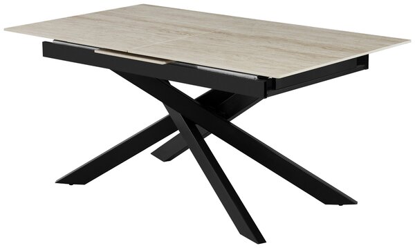 JEDÁLENSKÝ STÔL, čierna, béžová, 200/90/76 cm MID.YOU - Stoly, Online Only