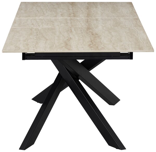 JEDÁLENSKÝ STÔL, čierna, béžová, 200/90/76 cm MID.YOU - Stoly, Online Only