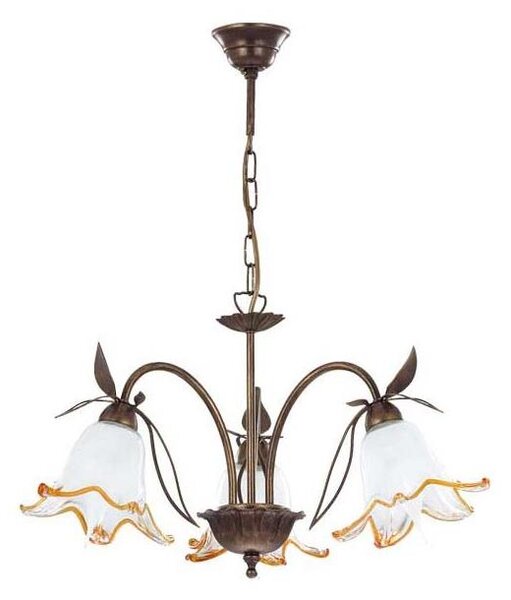 Luster na reťazi BRAGA 3xE27/15W/230 bronzový