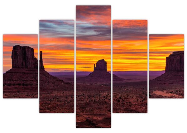 Obraz - Monument Valley v Arizone (150x105 cm)