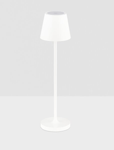 Vonkajšia stolová lampa Petit biela 2 W