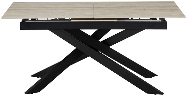 JEDÁLENSKÝ STÔL, čierna, béžová, 200/90/76 cm MID.YOU - Stoly, Online Only