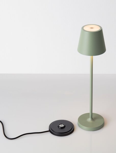 Vonkajšia stolová lampa Petit olivová 2 W