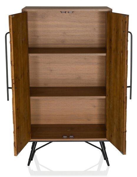 KOMODA, jedľa, tmavohnedá, 63/117/32 cm MID.YOU - Komody, Online Only