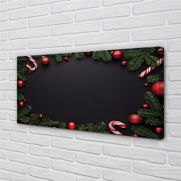 Obraz na plátne Vetvičky ozdoby lízanky 100x50 cm