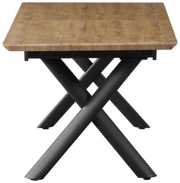 JEDÁLENSKÝ STÔL, čierna, farba duba, 200/90/76 cm Livetastic - Stoly, Online Only