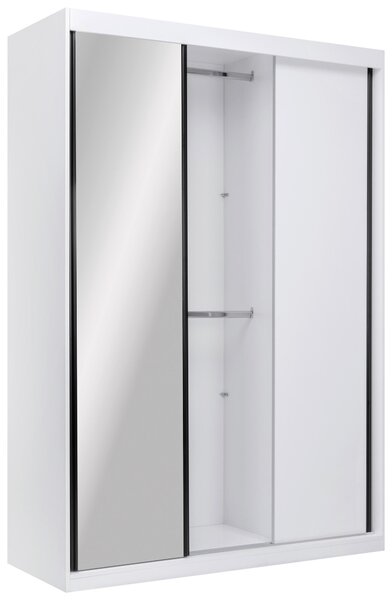 SKRIŇA S POSUVNÝMI DVERAMI, biela, 150/215/59,5 cm P & B - Skrine, Online Only
