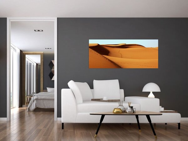 Obraz - Stopy v púšti (120x50 cm)