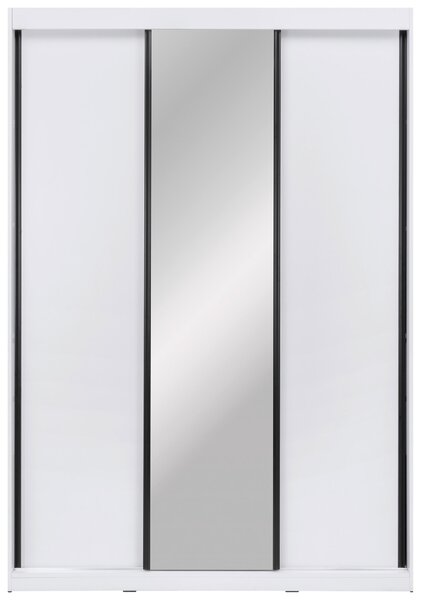 SKRIŇA S POSUVNÝMI DVERAMI, biela, 150/215/59,5 cm P & B - Skrine, Online Only